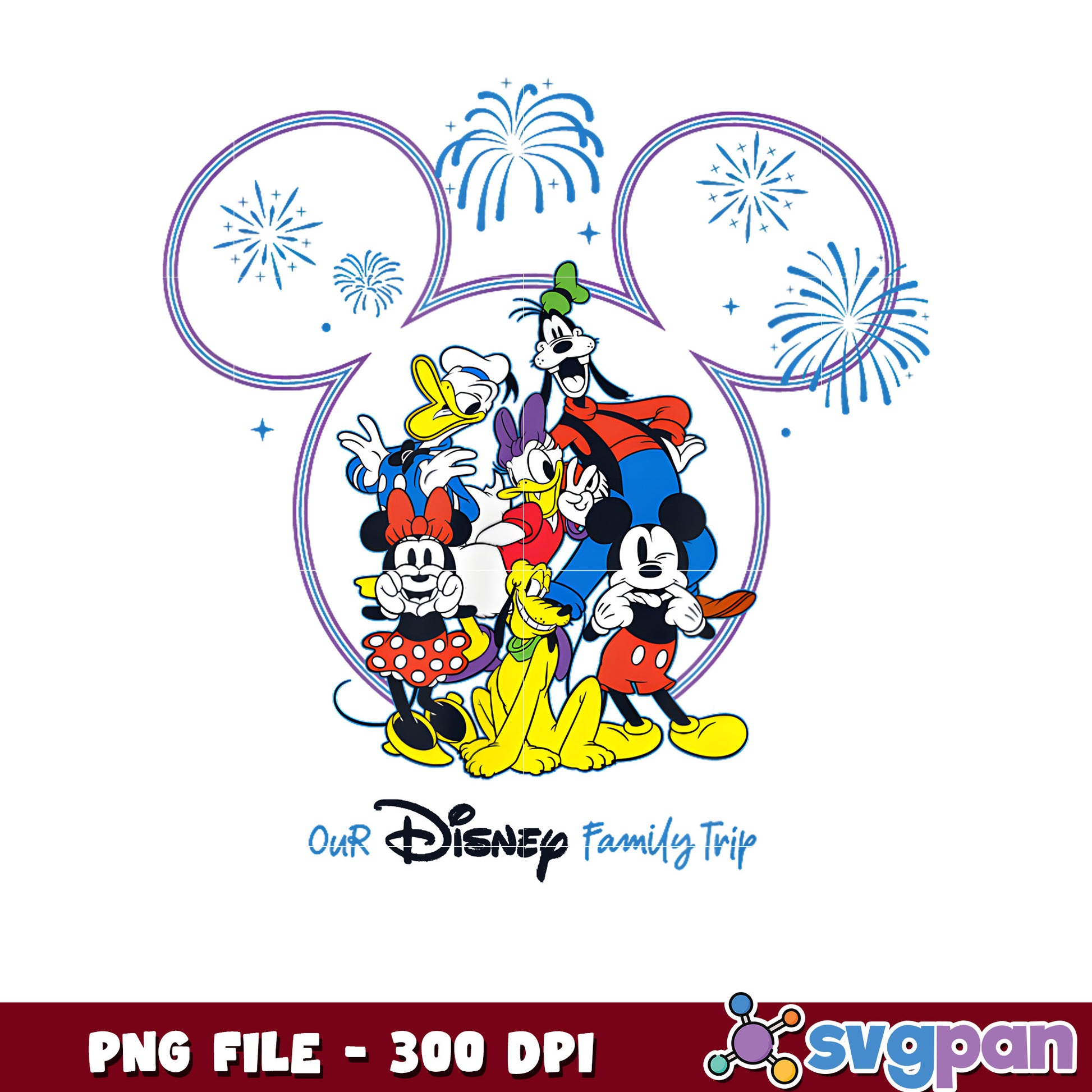 Our disney family trip png, disneyland png, disney movies png