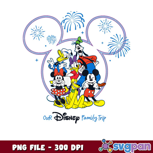 Our disney family trip png, disneyland png, disney movies png