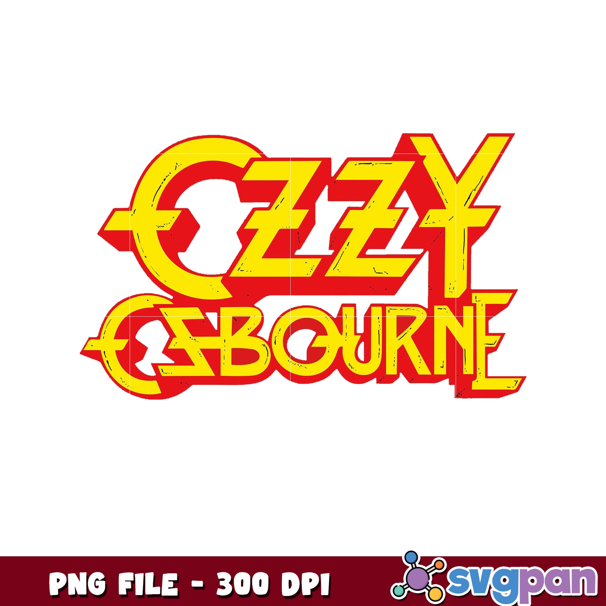 Ozzy osbourne logo png, heavy metal png, rock band emblem png