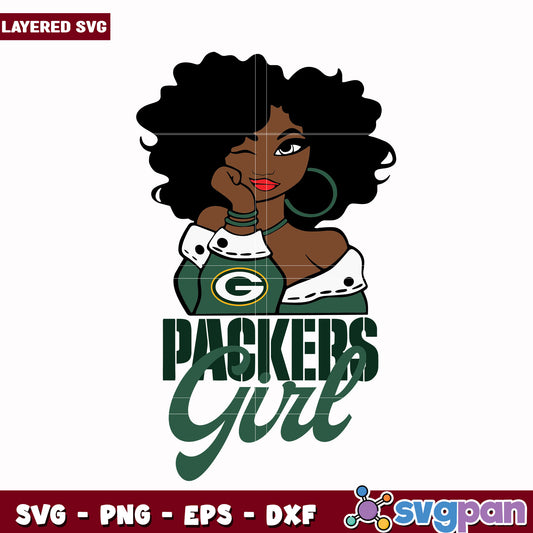 Packers Girl svg, super bowl 2025 svg, nfl packers svg