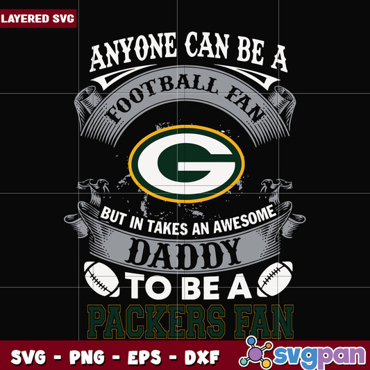 Packers anyone can be a football fan svg, nfl games svg, nfl league svg