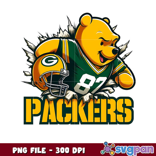 Packers winnie pooh png, nfl games today png, american rugby png