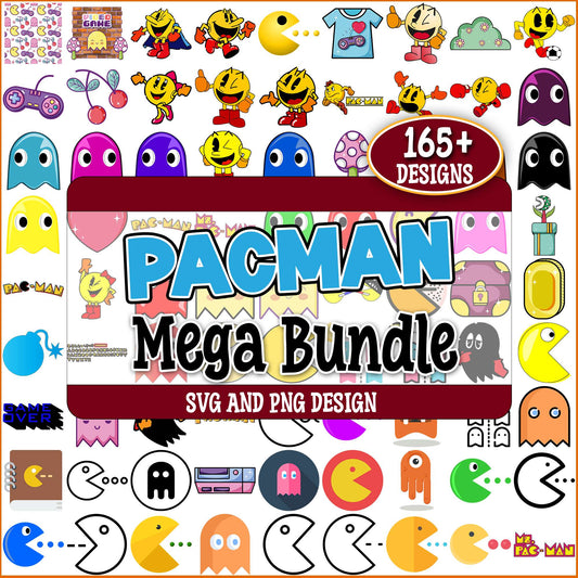 Pacman set svg bundle
