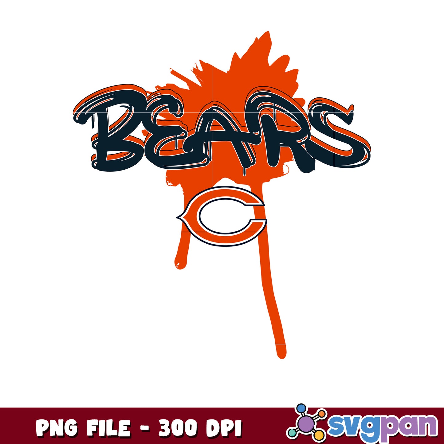 Painting design of chicago bears team png, national football league 2025 png, nfl games png