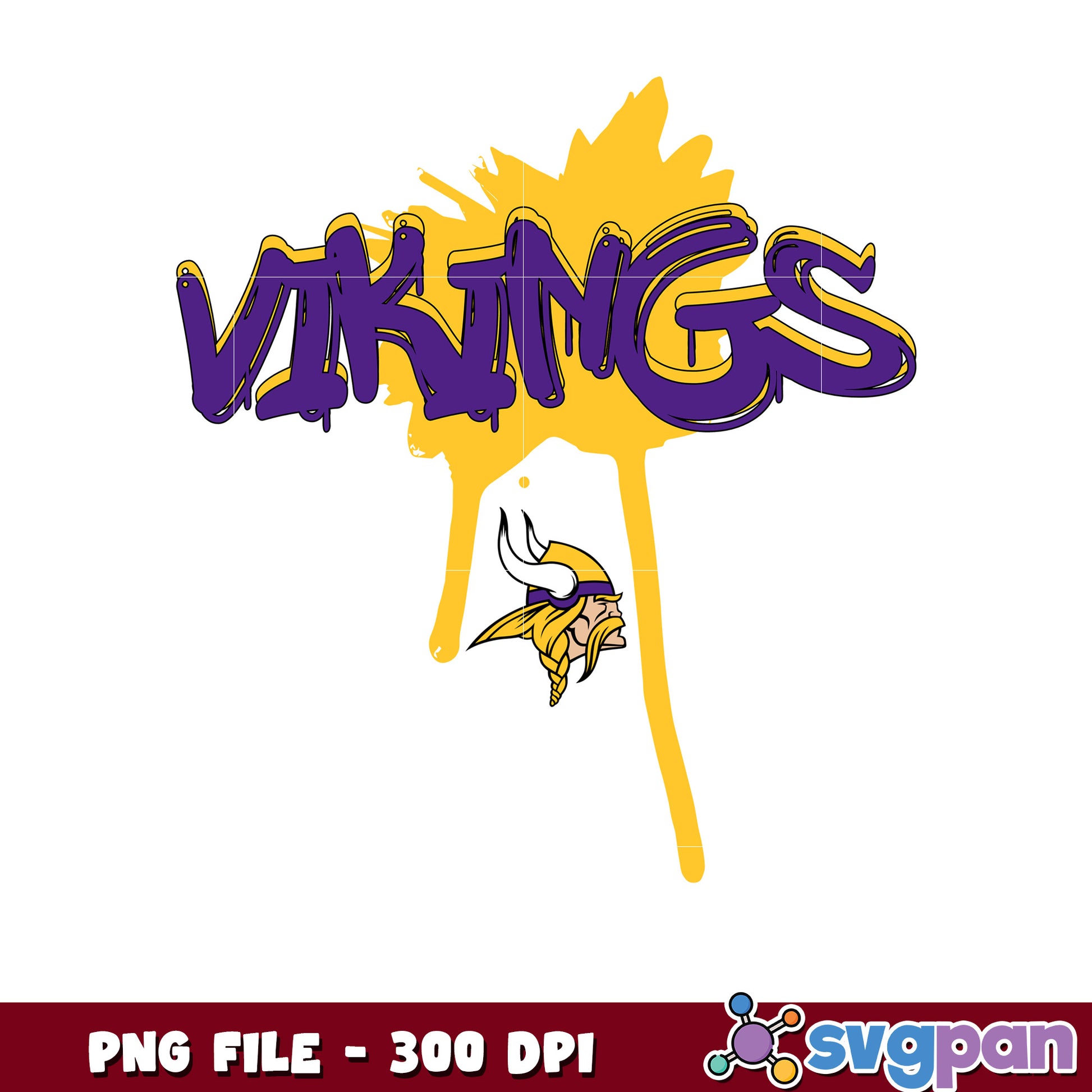 Painting design of minnesota vikings team png, national football league 2025 png, nfl games png