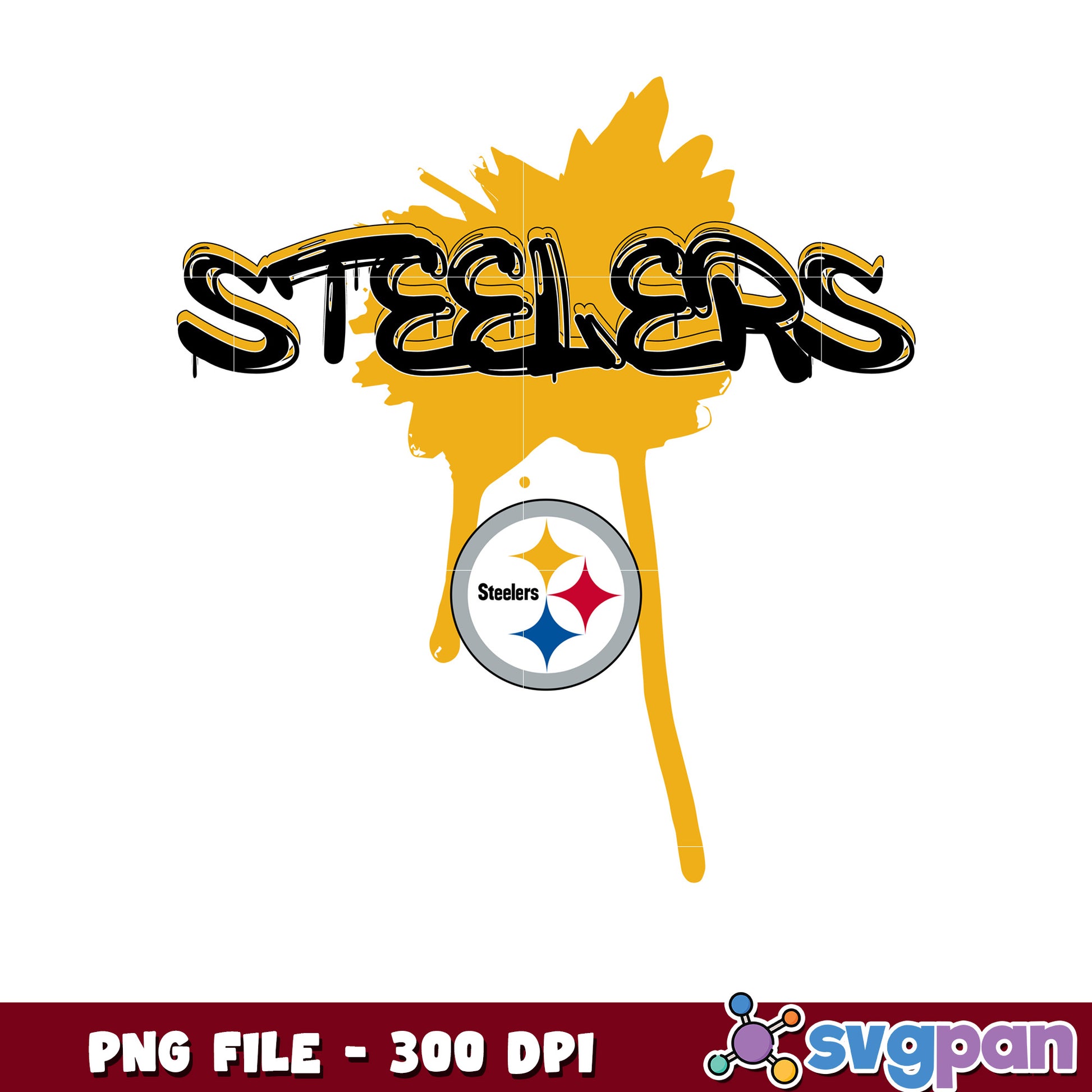 Painting design of pittsburgh steelers team png, national football league 2025 png, nfl games png