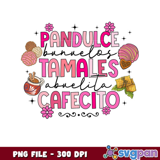 Pandulce bunuelos tamales png, christmas​ png, christmas stories​ png
