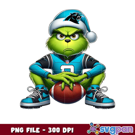 Panthers funny grinch png, nfl mvp png, grinch panthers png