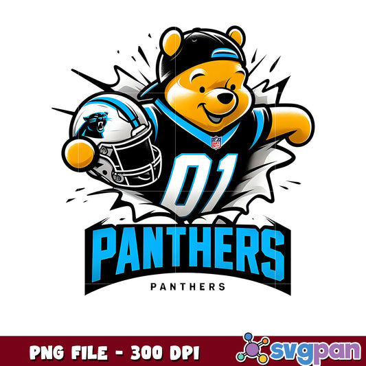 Panthers winnie pooh png, nfl games today png, american rugby png