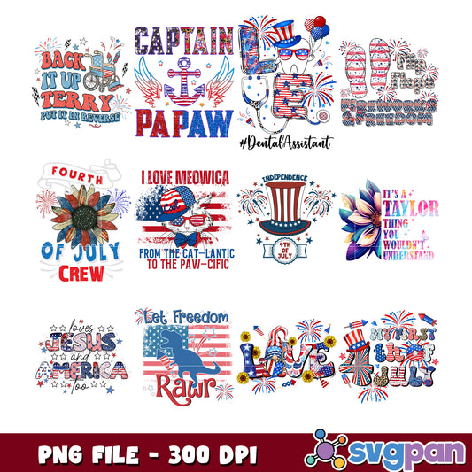 Patriotic 4th of July SVG Bundle