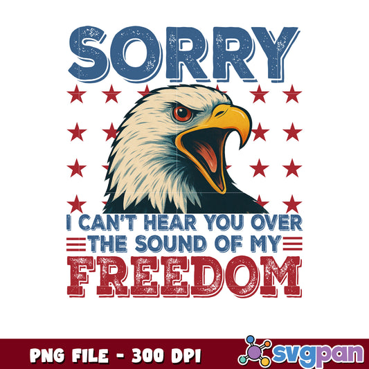 Patriotic Eagle Freedom PNG 300 DPI
