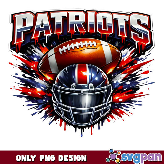 Patriots Football PNG, NFL Team Design PNG, Football Helmet PNG