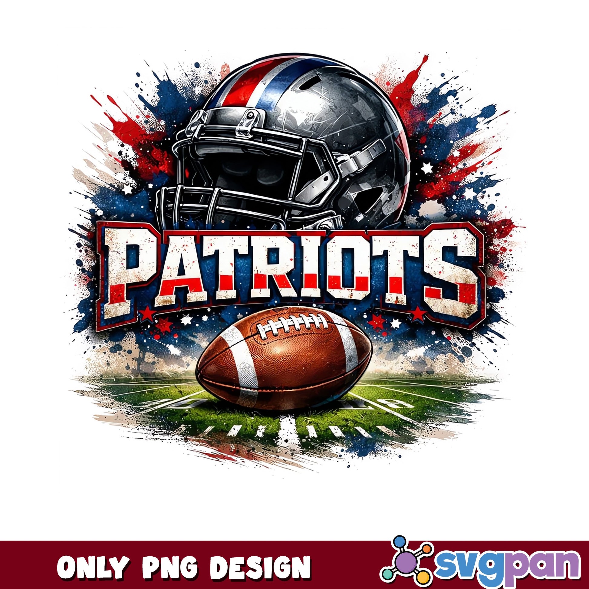 Patriots Football PNG, NFL Team Sublimation Design, PNG