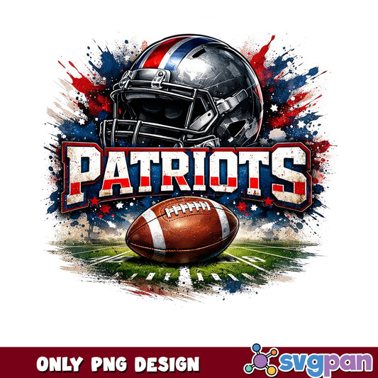 Patriots Football PNG, NFL Team Sublimation Design, PNG