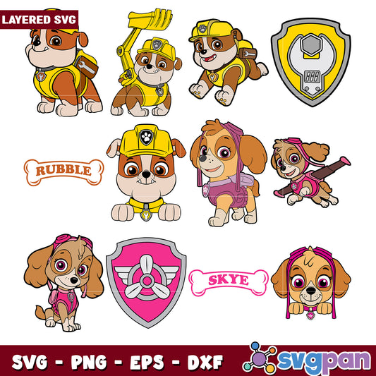 Paw Patrol Bundle SVG Cut Files