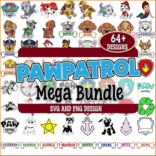 Paw patrol set svg bundle