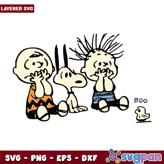 Peanuts snoopy cartoons svg, halloween svg, horror movies characters svg