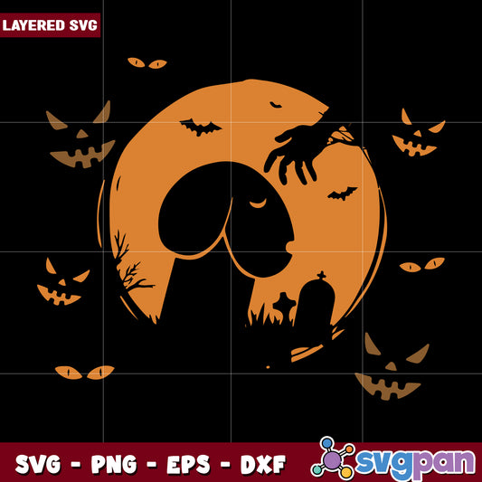 Penis halloween svg, halloween svg, horror movies characters svg