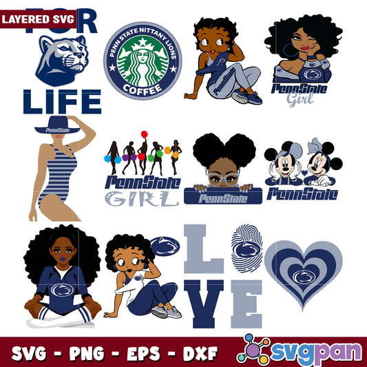 Penn State Bundle SVG for Creative Projects