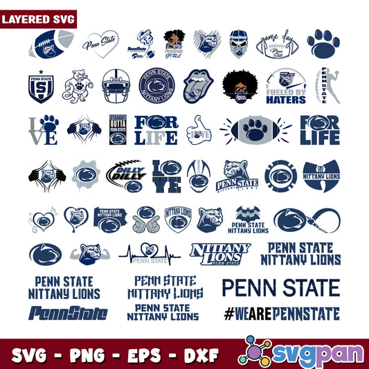 Penn State Nittany Lions SVG Bundle