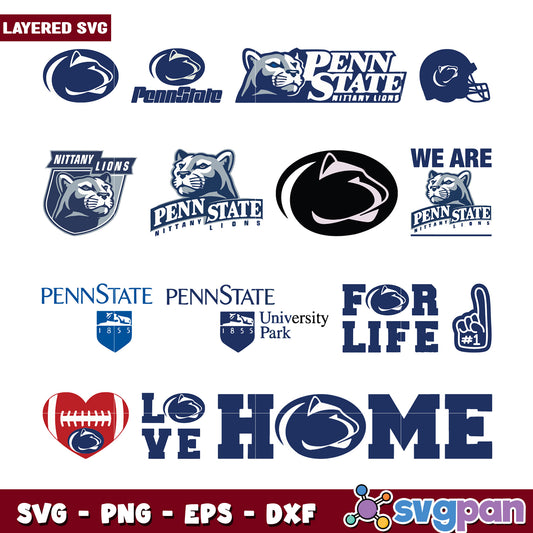 Penn State SVG Bundle Logos & Designs