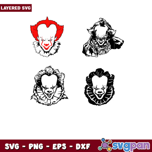 Pennywise Layered SVG Bundle