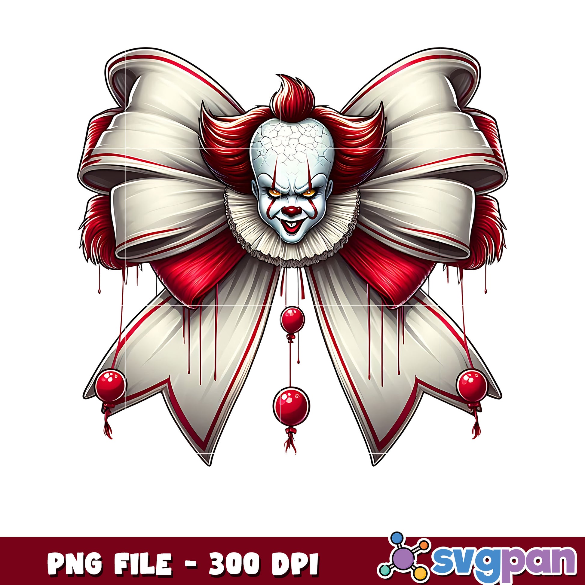 Pennywise bowtie png, spooky vacation png, avengers decorations​​ ​png