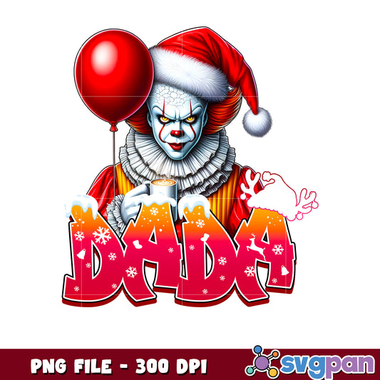 Pennywise dada png, christmas png, cartoon characters​ ​png