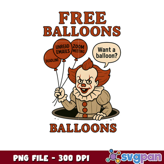 Pennywise free balloons png