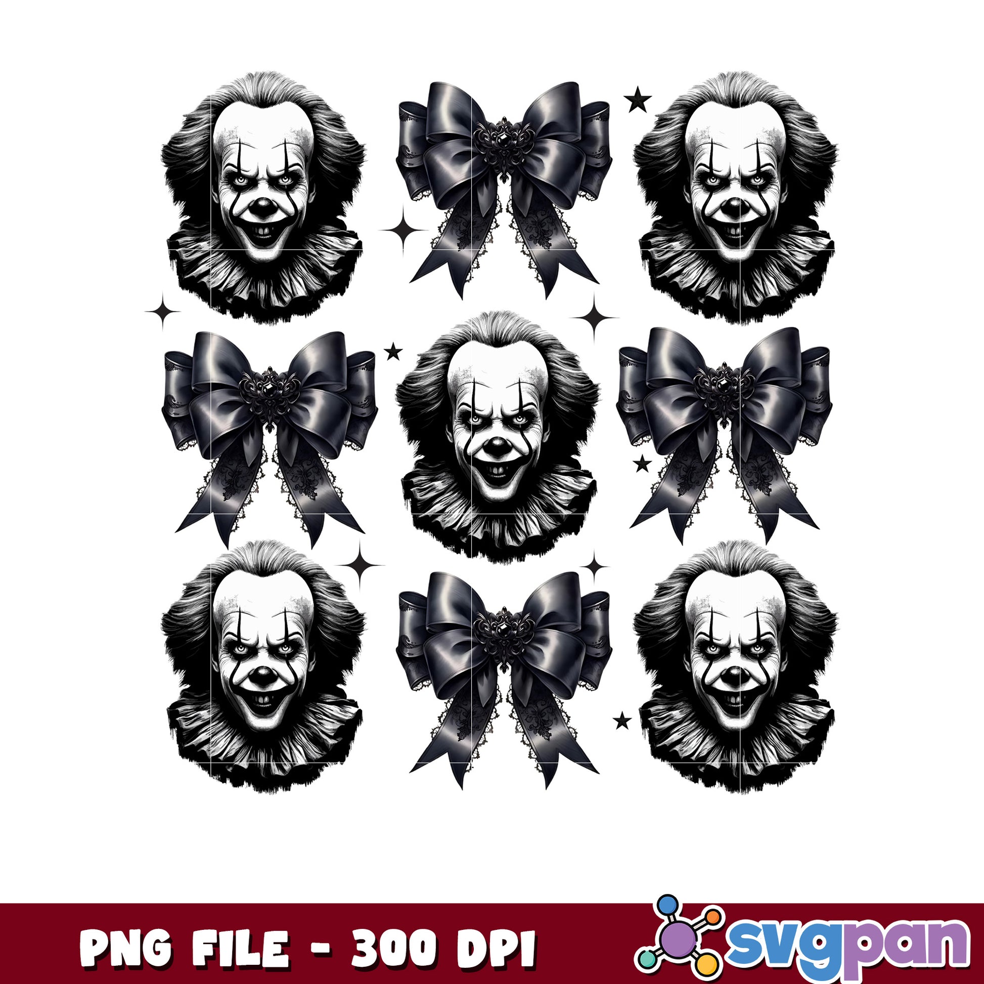 Pennywise head png, halloween background png, halloween candy png