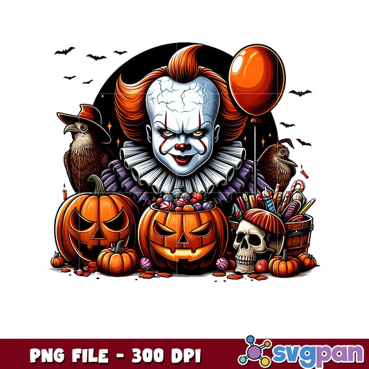 Pennywise png, halloween art png, halloween killers png