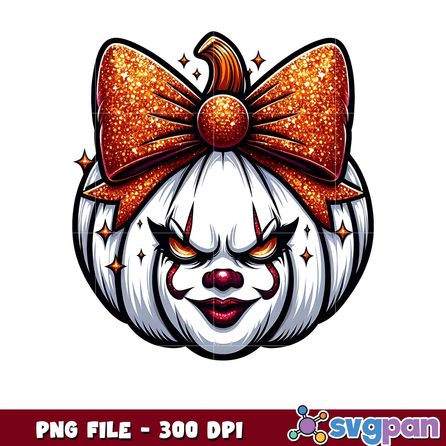 Pennywise pumpkin png, cartoon characters png, halloween png