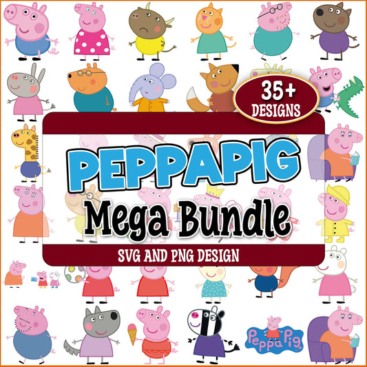 Peppa pig svg bundle