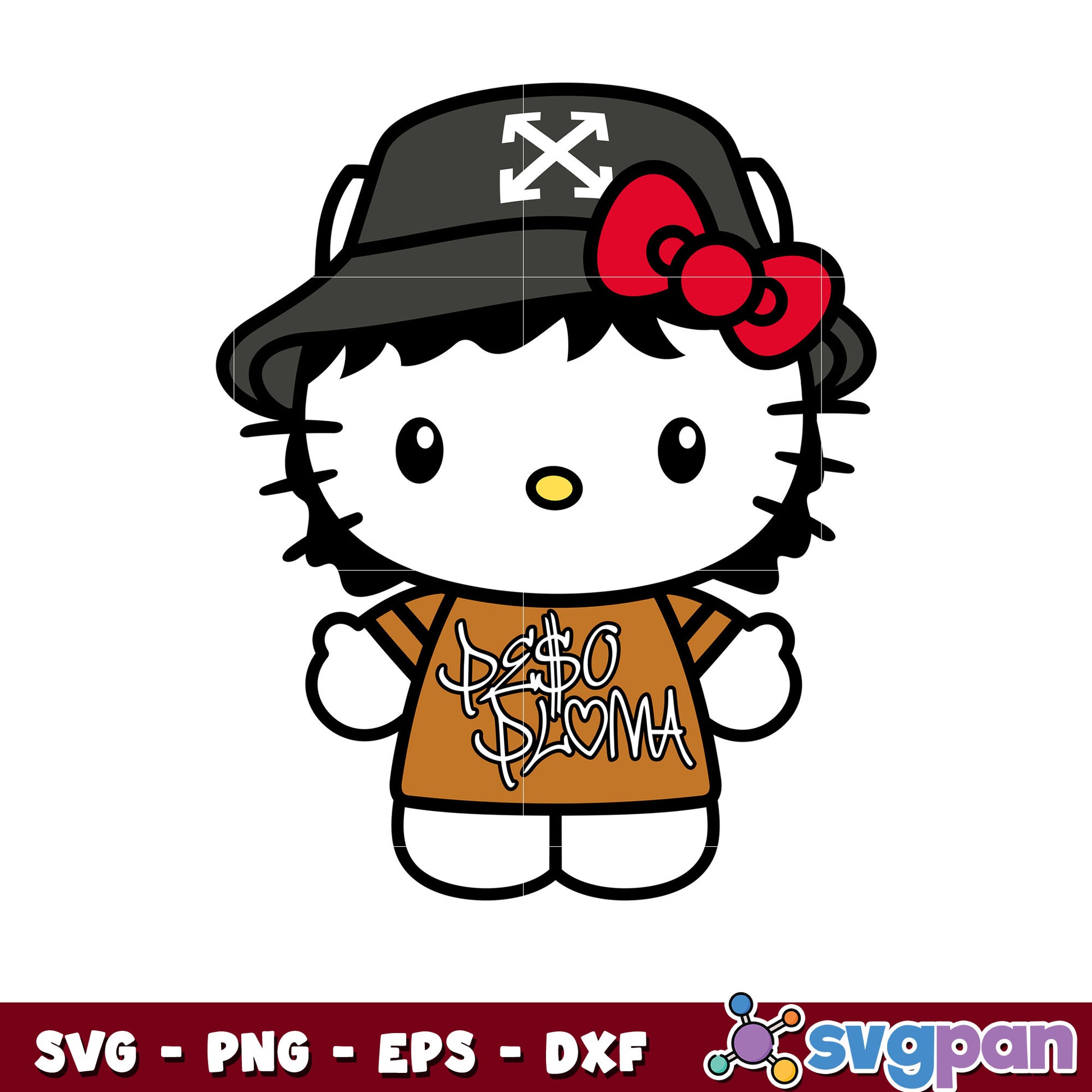 Peso pluma hello kitty svg, hello kitty svg, sanrio svg