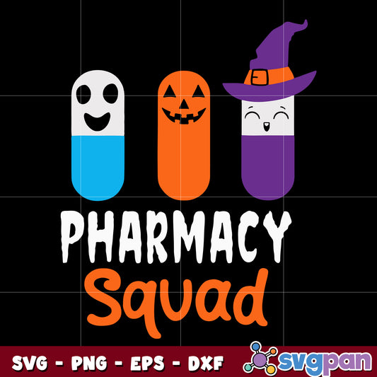 Pharmacy Squad Halloween Pills svg