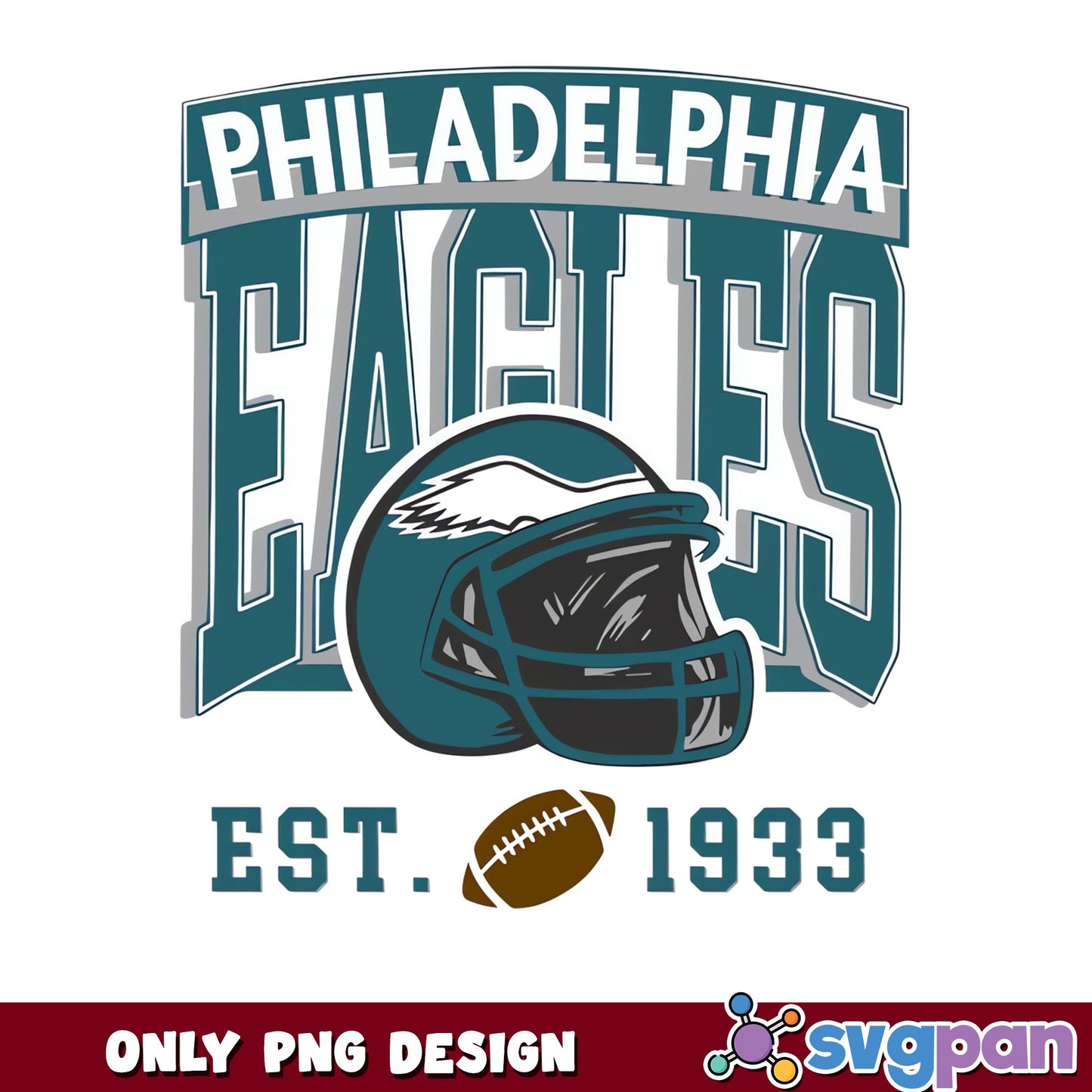 Philadelphia Eagles EST 1933 PNG, Eagles Football PNG, NFL PNG