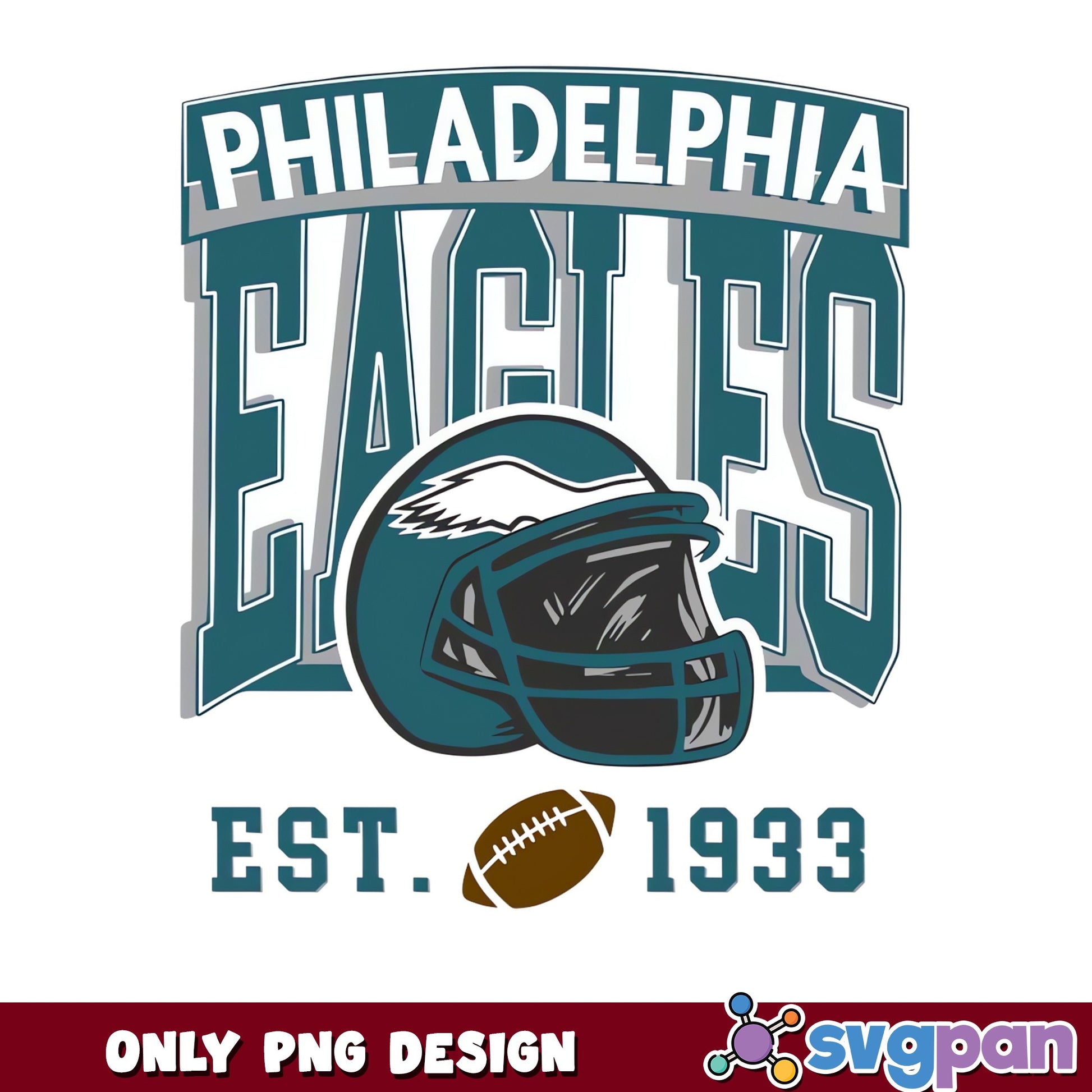 Philadelphia Eagles EST 1933 PNG, Eagles Football PNG, NFL PNG