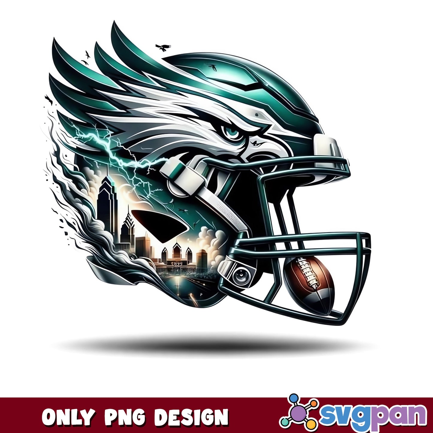 Philadelphia Eagles Helmet PNG, Eagles Football PNG, NFL PNG