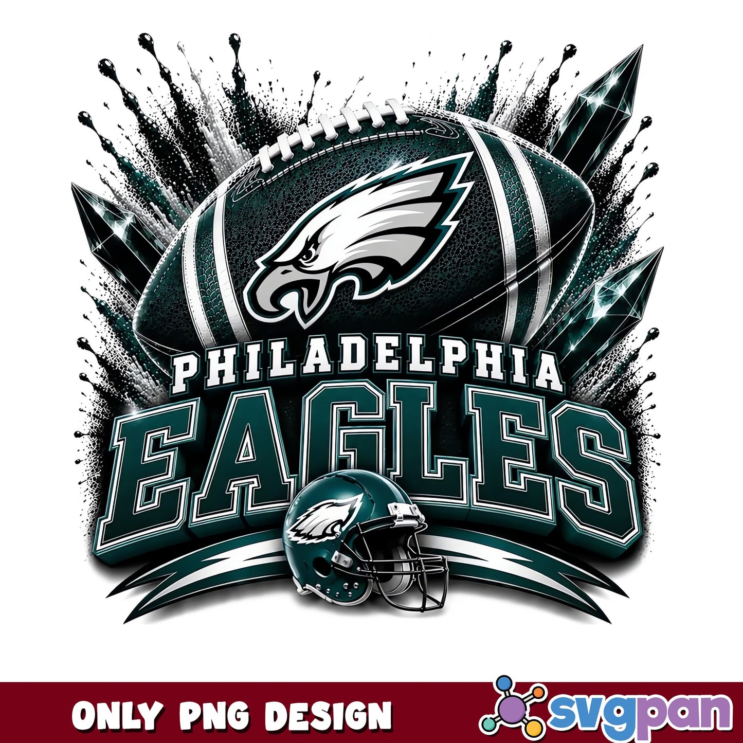 Philadelphia Eagles PNG, NFL Football Team Design, Eagles PNG