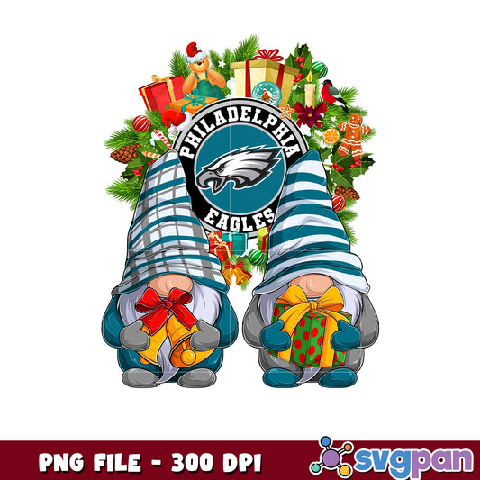 Philadelphia eagles christmas png, list of nfl teams png, chrismas gnome​ png