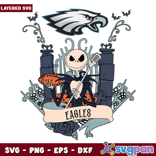 Philadelphia eagles nfl jack halloween svg, nfl teams svg, super bowl svg