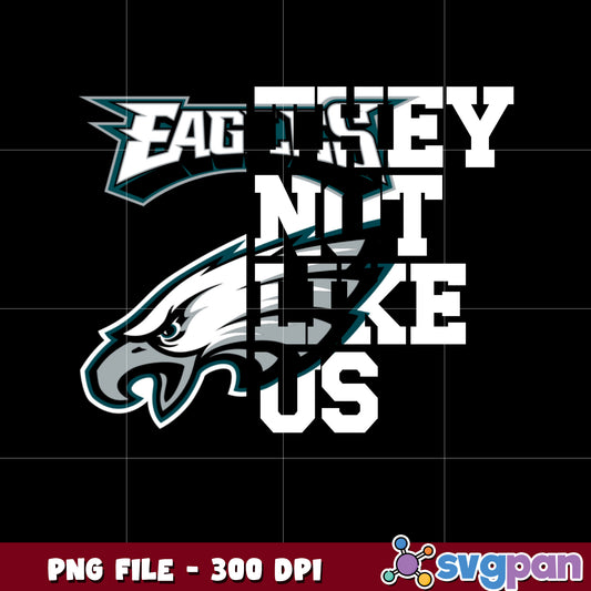 Philadelphia eagles they not like us logo png, super bowl 2025 png, nfl teams helmet png