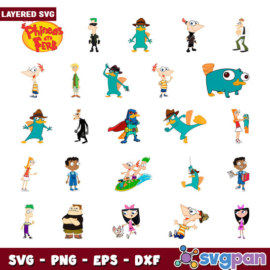 Phineas and Ferb SVG Bundle