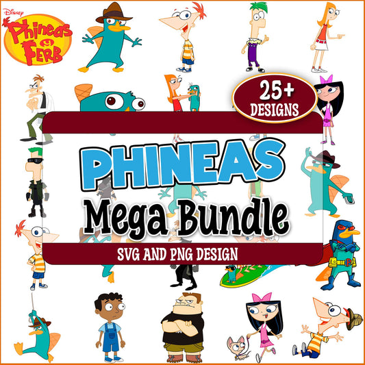 Phineas and ferb set svg bundle