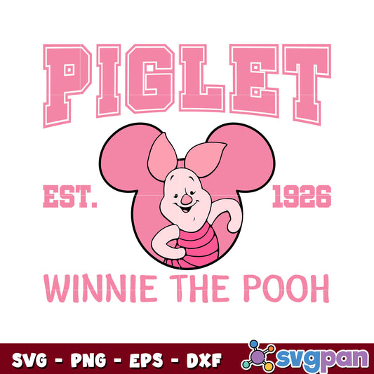 Piglet pooh est 1928 winnie the pooh svg, piglet pooh​​ svg, winnie the pooh​ svg