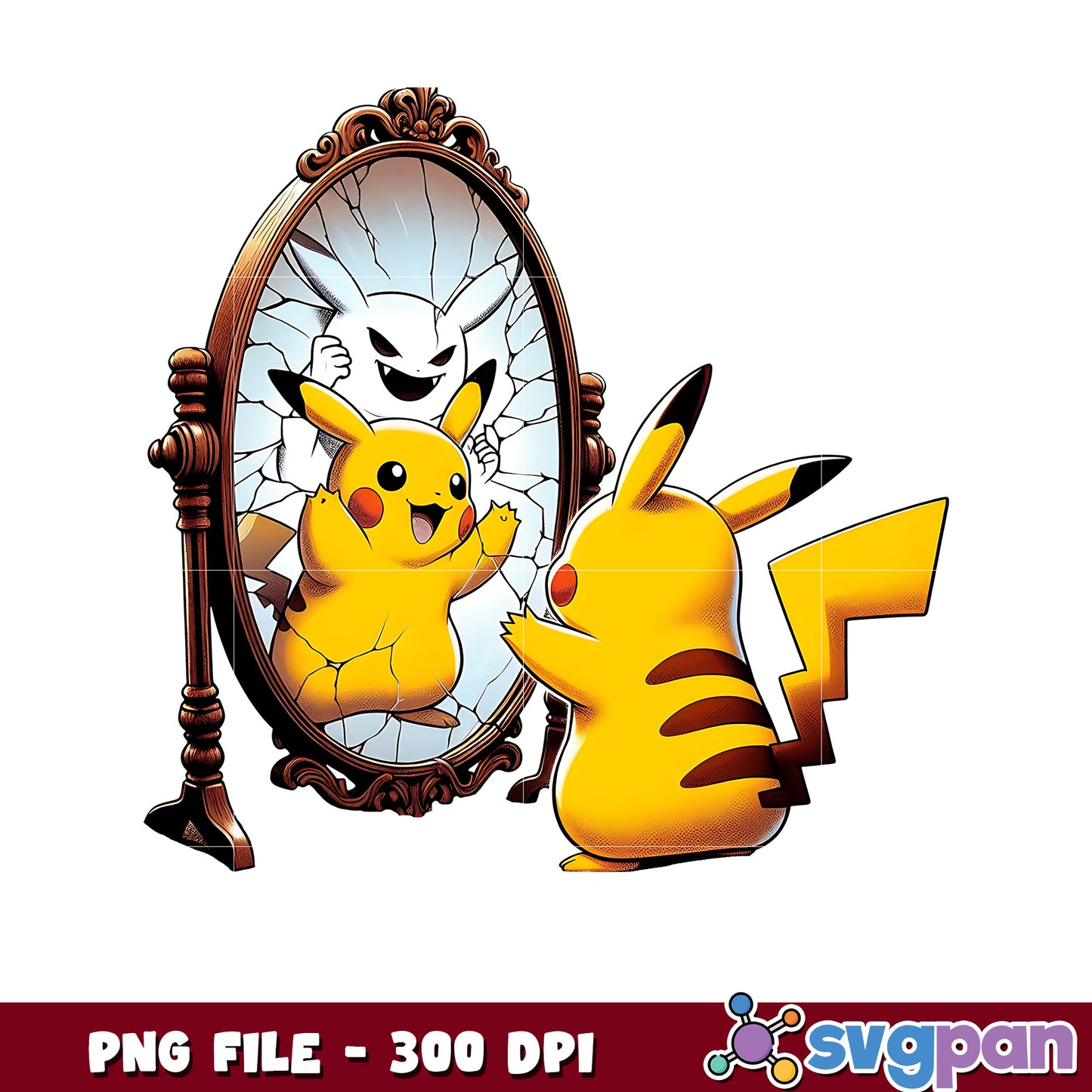 Pikachu ghost png, happy halloween png, halloween pokemon​ ​png