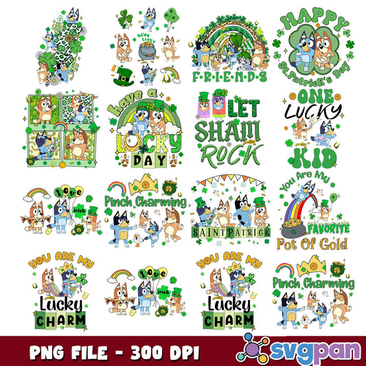 Pinch charming bluey png bundle