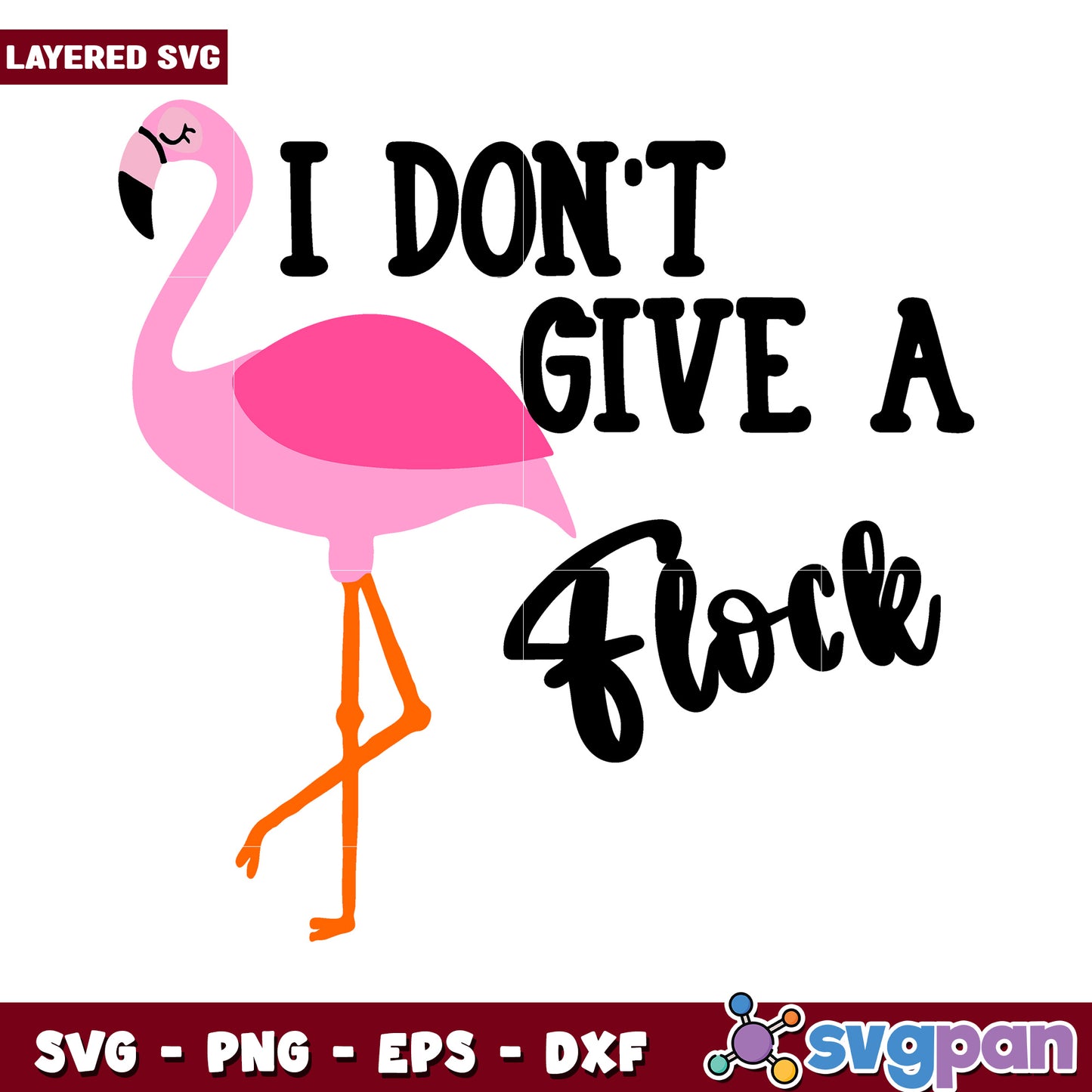 Pink Flamingo SVG Design, Perfect for Fun Craft Projects