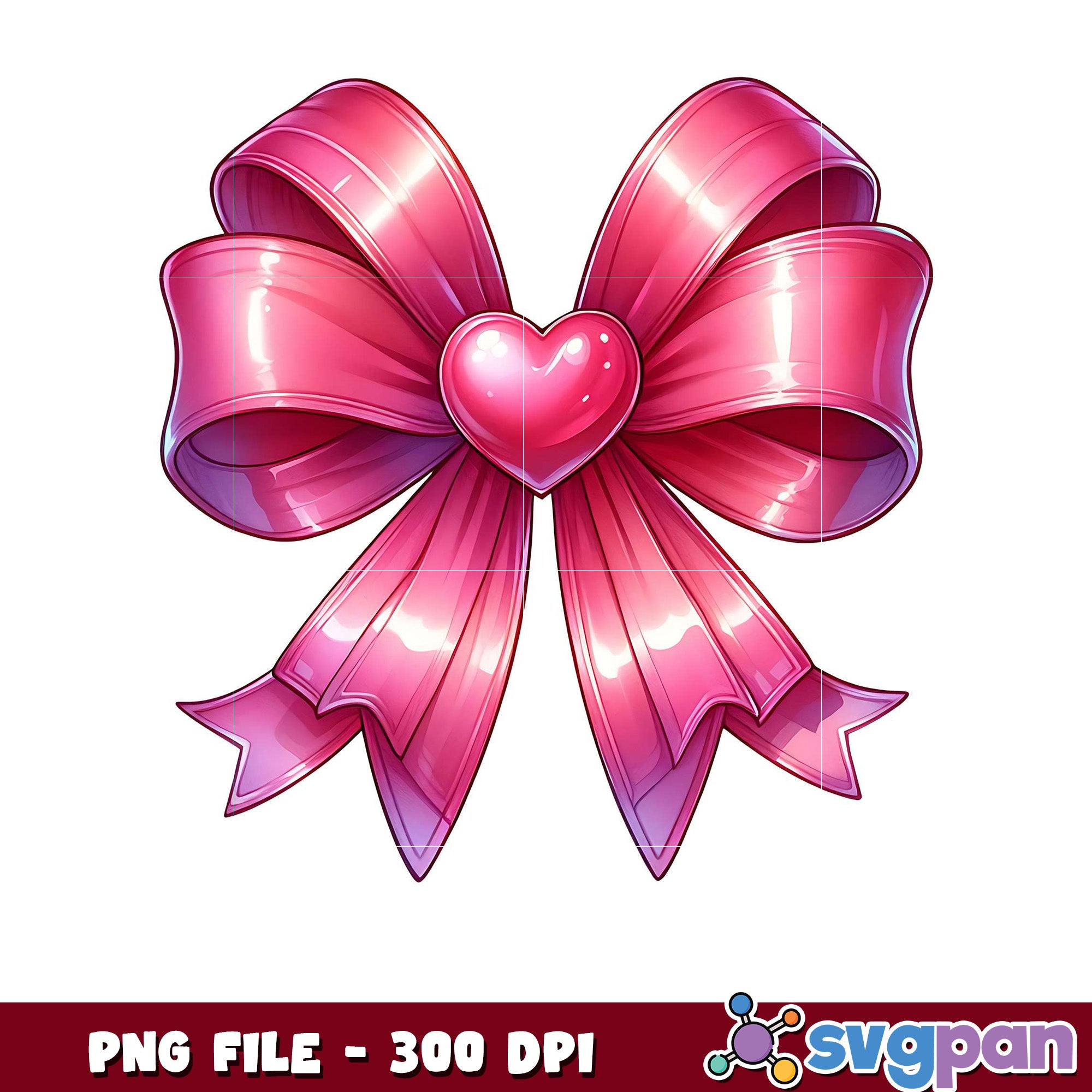 Pink Heart Ribbon Clipart for Crafts, High Quality PNG File – svgpan