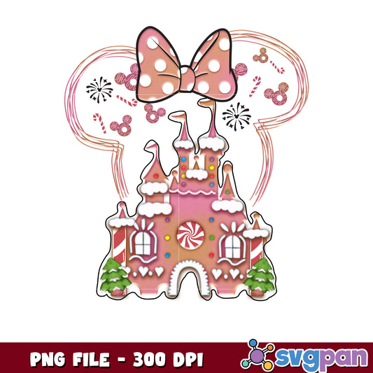 Pink disneyland png, chistmas stories png, christmas movies png